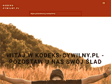 Tablet Screenshot of kodeks-cywilny.pl